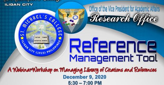 Read more about the article A Webinar Workshop on Managing Library of Citations and References