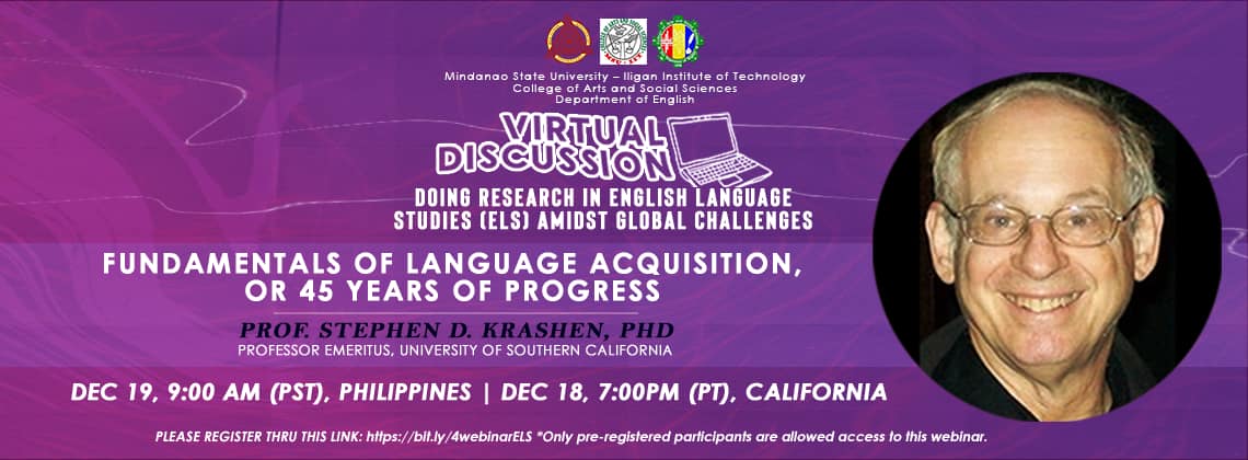 You are currently viewing Virtual Discussion on Doing Research in English Language Studies (ELS) amidst Global Challenges