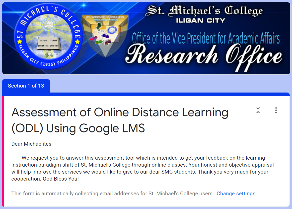 Read more about the article Online Distance Learning (ODL)