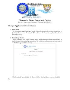 Read more about the article RESEARCH Advisory Council Changes in the Thesis Format and Content(Per RAC Approval on Changes, 1st Meeting AY 2020-2021)