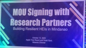 Read more about the article MOU signing with Research Partners
