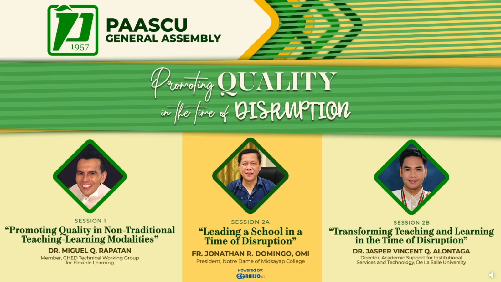 Read more about the article PAASCU GENERAL ASSEMBLY Promoting QUALITY in the time of DISRUPTION